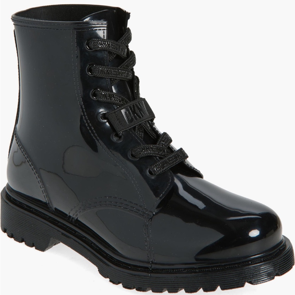 DKNY Tilly Combat Rain Boots - Picture 2 of 8
